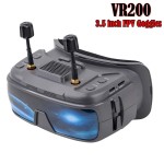 VR200 3,5 pulgadas 5,8G analógico con DVR 40CH 1024 * 600px soporte de pantalla para Dron de carreras analógico RC Car